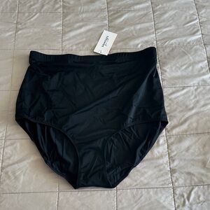 Swimsuits For All Black High Waisted Bikini Bottom NWT - Size 22